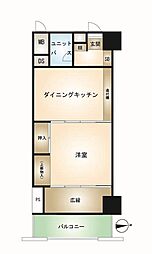 熱海サニーハイツ 1DKの間取図画像