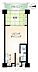 間取り：1LDK。48.60m2（14.70坪）。