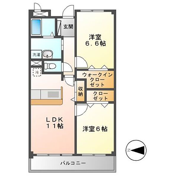 グレイスセイバリー ｜兵庫県揖保郡太子町鵤(賃貸マンション2LDK・2階・56.57㎡)の写真 その2