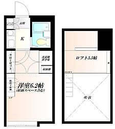 ラ・フォーレ熊谷 1Kの間取図画像