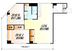 杉浦ビル 302 ｜ 埼玉県熊谷市末広２丁目124（賃貸マンション2LDK・3階・73.24㎡） その2