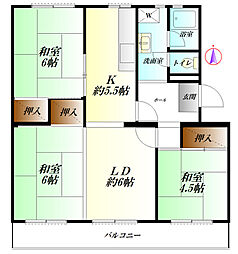 間取図画像 3LDK