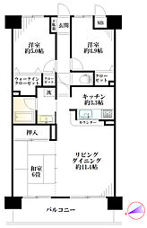 ベルドゥムール熊谷 3LDKの間取図画像