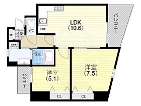 マノワール・ラ山本通 301 ｜ 兵庫県神戸市中央区山本通４丁目2番13号（賃貸マンション2LDK・3階・53.85㎡） その2