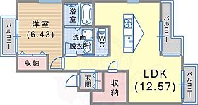 パロス山本通りルキアス  ｜ 兵庫県神戸市中央区山本通４丁目11番5号（賃貸アパート1LDK・3階・46.60㎡） その2