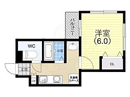 CITYSPIRE神戸元町2 9階1Kの間取り