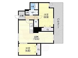 ウィステリア神戸湊川 4階/402