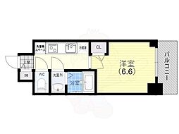 プレサンス ハーバーランド アンド・シー 10階1Kの間取り