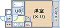 サンプラザ三宮704階4.3万円