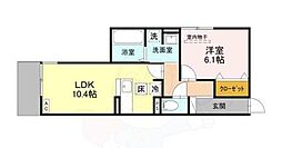 Noble Terrace中山手 1LDKの間取図画像