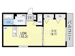 Salena 1LDKの間取図画像