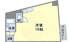 グランディア北野異人館通り ワンルームの間取図画像