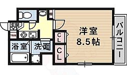 プレサンス神戸裁判所前 1Kの間取図画像