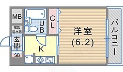 オーク&パートナーズビル 1Kの間取図画像