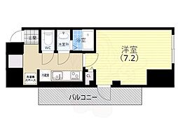 アプリーレ三宮イースト 1Kの間取図画像