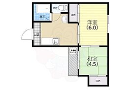 まつやビル 2Kの間取図画像