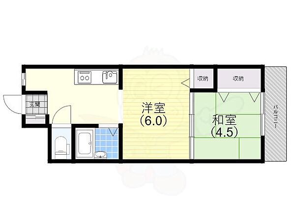 コーポアルム2 ｜兵庫県神戸市長田区五位ノ池町３丁目(賃貸マンション2K・1階・33.12㎡)の写真 その2