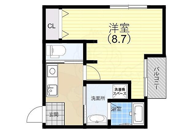 エヌエムサンカンテキャトフE棟 2FC｜兵庫県神戸市須磨区妙法寺字道正川(賃貸マンション1K・2階・27.30㎡)の写真 その2