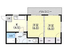 ハイツ朝 2階