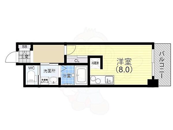 willDo浜崎通 804｜兵庫県神戸市兵庫区浜崎通(賃貸マンション1R・8階・29.59㎡)の写真 その2