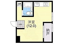 鶯橋マンション ワンルームの間取図画像