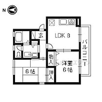 ハイカムール西賀茂 202 ｜ 京都府京都市北区西賀茂川上町（賃貸アパート2LDK・2階・48.75㎡） その2