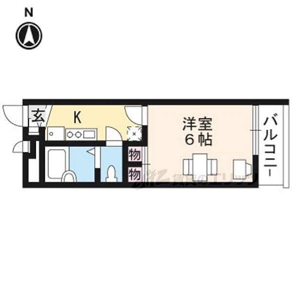 レオパレスＭＩＺＵＳＡＷＡ 303｜京都府京都市北区大宮西小野堀町(賃貸マンション1K・3階・19.87㎡)の写真 その2