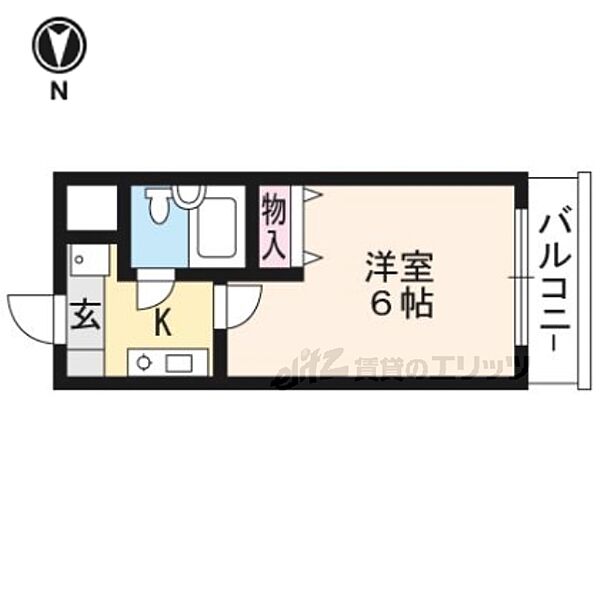 ロイヤルヒルズ鷹ヶ峯 403｜京都府京都市北区鷹峯黒門町(賃貸マンション1K・4階・20.00㎡)の写真 その2