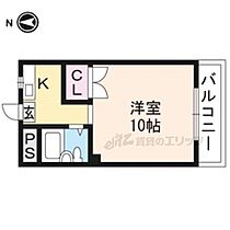 京都府京都市左京区松ケ崎久土町（賃貸マンション1K・3階・18.57㎡） その2