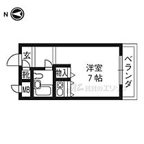 京都府京都市左京区下鴨夜光町（賃貸マンション1R・5階・17.54㎡） その2