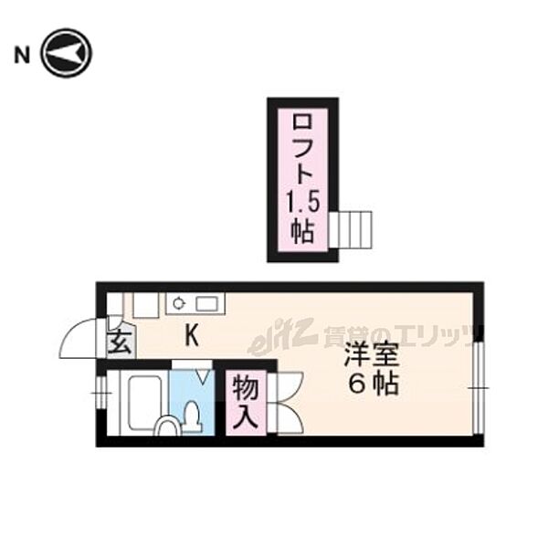 レオパレス西陣Ａ 203｜京都府京都市上京区千本通一条下る西中筋町(賃貸アパート1K・2階・17.39㎡)の写真 その2