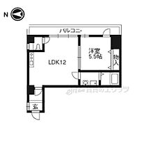 ＣＵＢＥ上堀川ビル 202 ｜ 京都府京都市北区紫竹東高縄町（賃貸マンション1LDK・2階・40.69㎡） その2