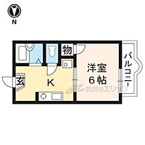 京都府京都市左京区松ケ崎三反長町（賃貸アパート1K・1階・21.00㎡） その2