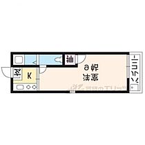 京都府京都市左京区北白川東平井町（賃貸マンション2K・2階・20.00㎡） その1