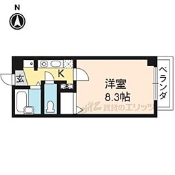 エル・カーサー 1Kの間取図画像