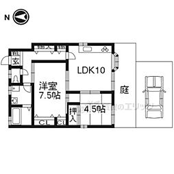 シェモア下鴨 2LDKの間取図画像