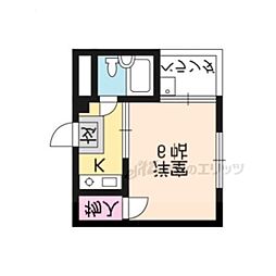 ユニハイツ 1Kの間取図画像