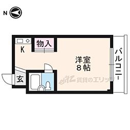 プルミエール ワンルームの間取図画像