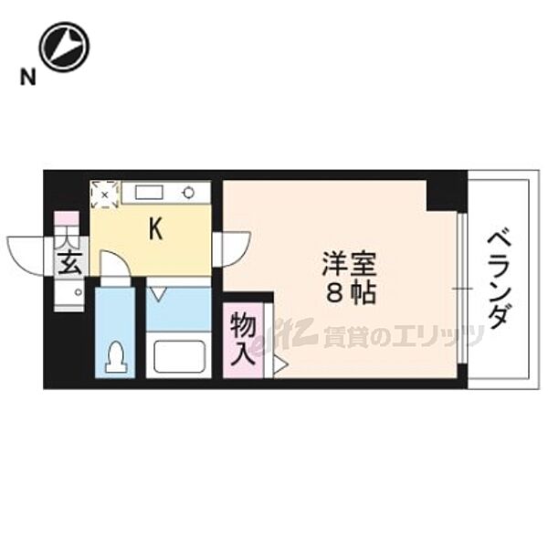 パレ南笠佐わらび 103｜滋賀県草津市笠山4丁目(賃貸マンション1K・1階・23.31㎡)の写真 その2