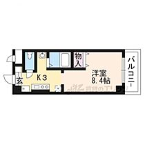 ジュネス太郎坊 402 ｜ 滋賀県大津市晴嵐1丁目（賃貸マンション1K・4階・25.44㎡） その2