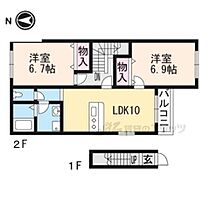 滋賀県大津市石山寺3丁目（賃貸アパート2LDK・2階・56.53㎡） その2