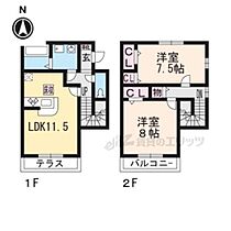 カーサヴェルデ 102 ｜ 滋賀県大津市穴太3丁目（賃貸アパート2LDK・2階・72.20㎡） その1