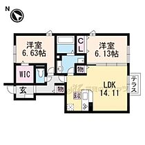 滋賀県大津市下阪本6丁目（賃貸アパート2LDK・1階・66.12㎡） その2