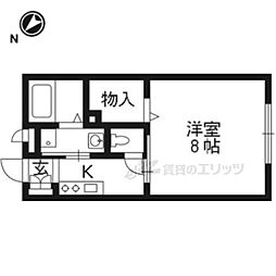 ヴィラージュ美崎 1Kの間取図画像