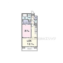 SYS大将軍 1LDKの間取図画像