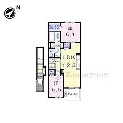 BREEZE 2LDKの間取図画像