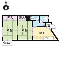 ミノベマンション 1LDKの間取図画像