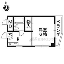 京都府京都市右京区西院久田町（賃貸マンション1K・3階・18.00㎡） その2