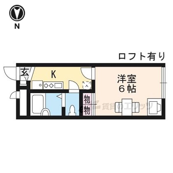 レオパレス嵐山II 204｜京都府京都市西京区嵐山森ノ前町(賃貸アパート1K・2階・19.87㎡)の写真 その2