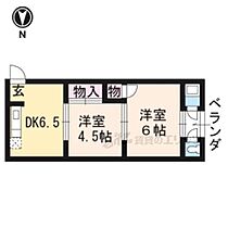 みそのハイツ 1 ｜ 京都府京都市西京区松尾大利町（賃貸アパート2K・1階・40.00㎡） その2